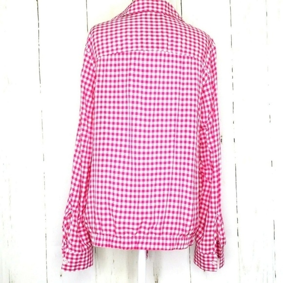 Jones New York Women’s L/S Button Tie Front Blouse - Picture 4 of 8